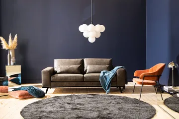 Copenhagen 2-sits Soffa i Konstläder - Mörkgrå - Möbler - Soffa - 2 sits soffa