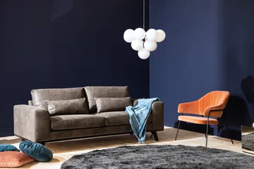 Copenhagen 2-sits Soffa i Konstläder - Mörkgrå - Möbler - Soffa - 2 sits soffa