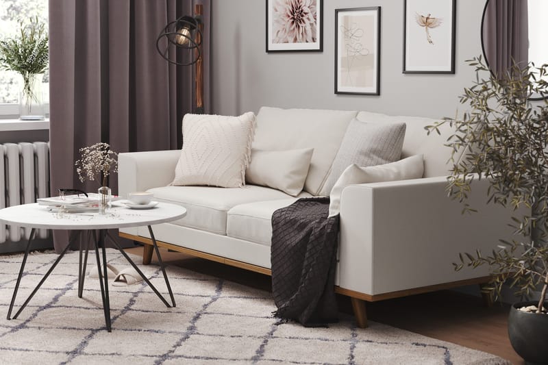Copenhagen 2-sits Tygsoffa - Beige - Möbler - Soffa - 2 sits soffa
