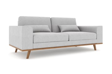 Copenhagen 2-sits Tygsoffa - Ljusgrå - Möbler - Soffa - 2 sits soffa