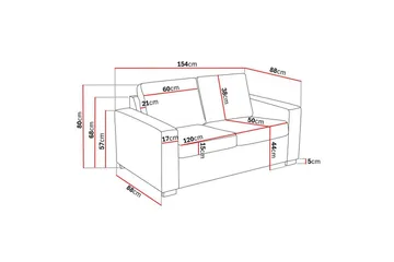 Crazy 2-sits Sammetssoffa - Mörkgrå - Möbler - Soffa - Sammetssoffa