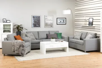 Crazy 2-sits Tygsoffa - Grå - Möbler - Soffa - 2 sits soffa