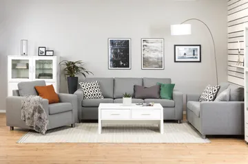 Crazy 2-sits Tygsoffa - Grå - Möbler - Soffa - 2 sits soffa