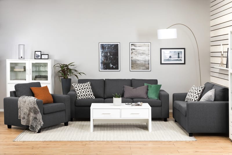 Crazy 2-sits Tygsoffa - Mörkgrå - Möbler - Soffa - 2 sits soffa