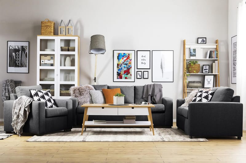 Crazy 2-sits Tygsoffa - Mörkgrå - Möbler - Soffa - 2 sits soffa