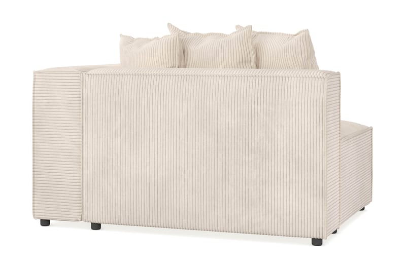 Cubo 2-sits Högermodul i Manchester 120 cm bred - Beige - Möbler - Soffa - Modulsoffa - Övriga moduler till modulsoffa