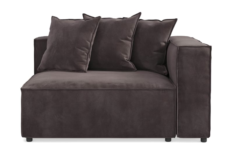 Cubo 2-sits Högermodul i Sammet - Antracit - Möbler - Soffa - Modulsoffa - Övriga moduler till modulsoffa