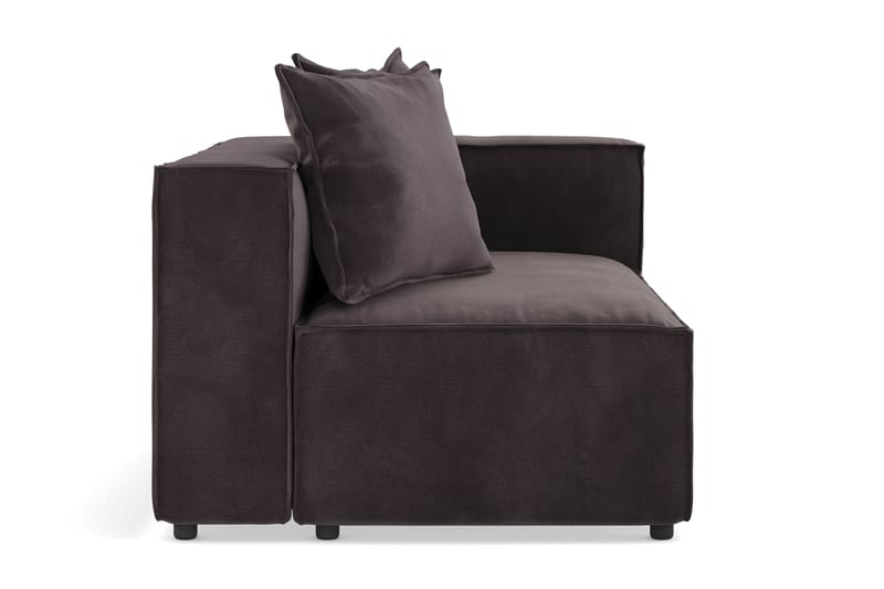 Cubo 2-sits Högermodul i Sammet - Antracit - Möbler - Soffa - Modulsoffa - Övriga moduler till modulsoffa