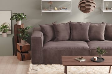 Cubo 2-sits Högermodul i Sammet - Antracit - Möbler - Soffa - Modulsoffa - Övriga moduler till modulsoffa