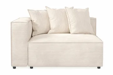 Cubo 2-sits Vänstermodul i Manchester 120 cm bred - Beige - Möbler - Soffa - Modulsoffa - Övriga moduler till modulsoffa