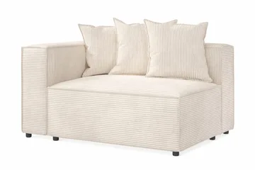 Cubo 2-sits Vänstermodul i Manchester 120 cm bred - Beige - Möbler - Soffa - Modulsoffa - Övriga moduler till modulsoffa