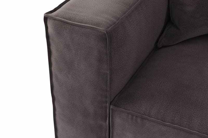 Cubo 2-sits Vänstermodul i Sammet - Antracit - Möbler - Soffa - Modulsoffa - Övriga moduler till modulsoffa