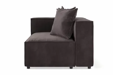 Cubo 2-sits Vänstermodul i Sammet - Antracit - Möbler - Soffa - Modulsoffa - Övriga moduler till modulsoffa