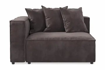 Cubo 2-sits Vänstermodul i Sammet - Antracit - Möbler - Soffa - Modulsoffa - Övriga moduler till modulsoffa