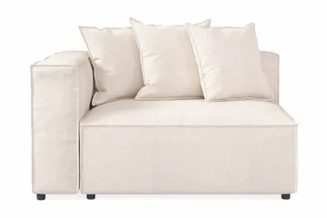 Cubo 2-sits Vänstermodul i Tyg 120 cm bred - Beige - Möbler - Soffa - Modulsoffa - Övriga moduler till modulsoffa