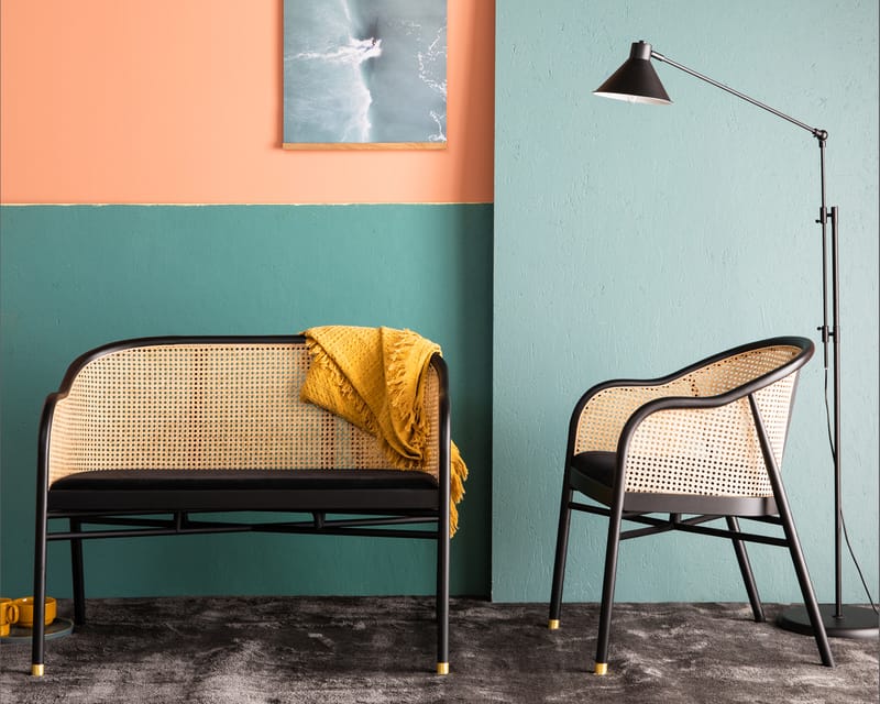 2-sits Soffa Ennarbol - Brun/Svart/Rotting - 2 sits soffa