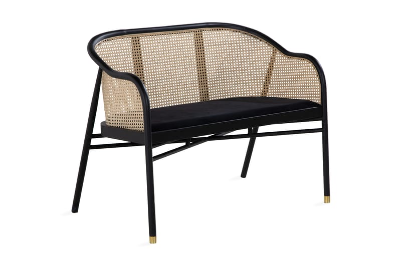2-sits Soffa Ennarbol - Brun/Svart/Rotting - 2 sits soffa