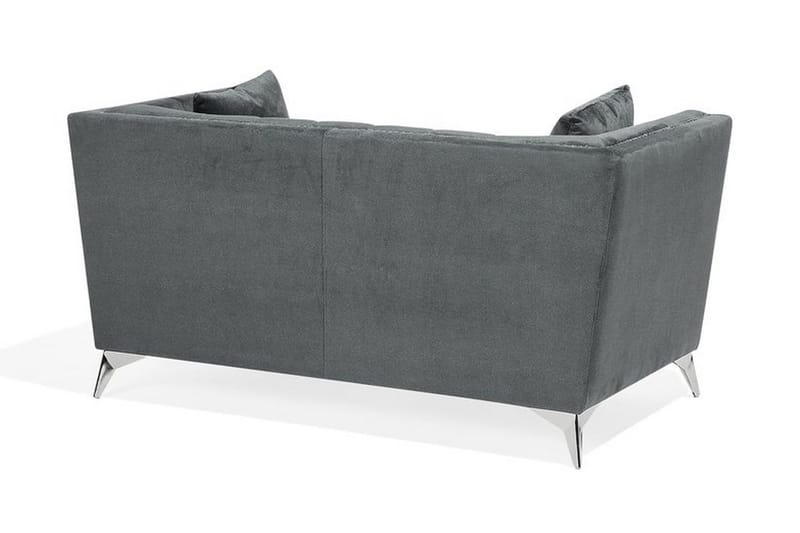 Gaula 2-sits Sammetssoffa 160 cm - Grå - Möbler - Soffa - 2 sits soffa