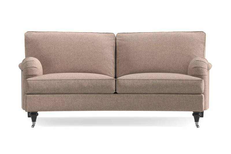 Howard Classic 2-sits Svängd Tygsoffa - Mörkbeige - Möbler - Soffa - 2 sits soffa