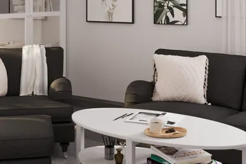 Howard Classic 2-sits Svängd Tygsoffa - Mörkgrå - Möbler - Soffa - 2 sits soffa