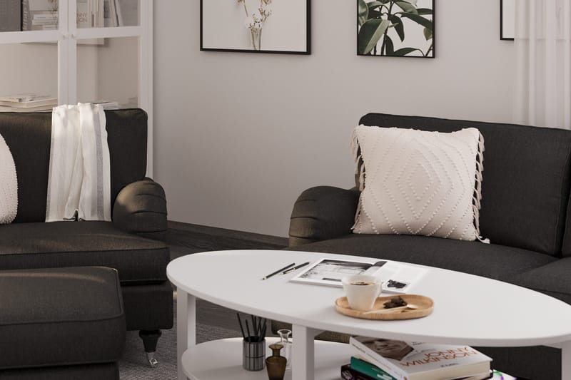 Howard Classic 2-sits Svängd Tygsoffa - Mörkgrå - Möbler - Soffa - 2 sits soffa