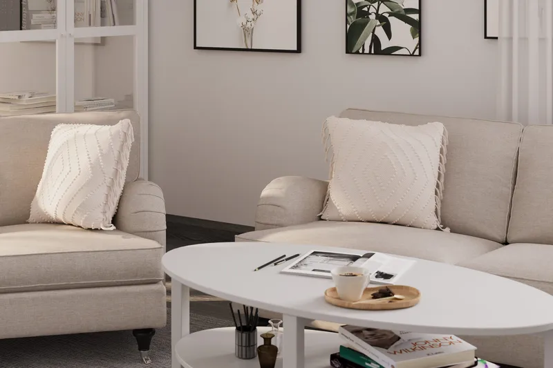 Howard Classic 2-sits Tygsoffa - Beige - Möbler - Soffa - 2 sits soffa