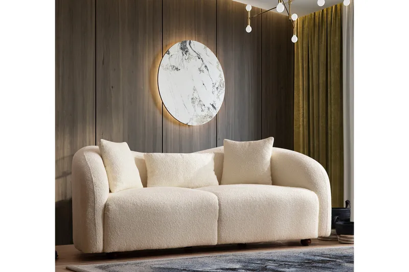 Hungirr Soffa 2-sits - Beige|Bouclé - Möbler - Soffa - 2 sits soffa