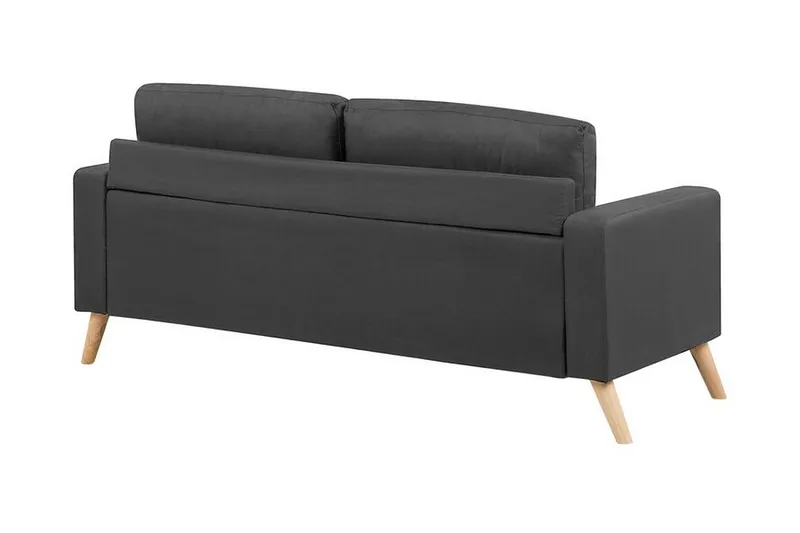 Kemsley 2-sits Soffa i Tyg med Träben - Grå - Möbler - Soffa - 2 sits soffa