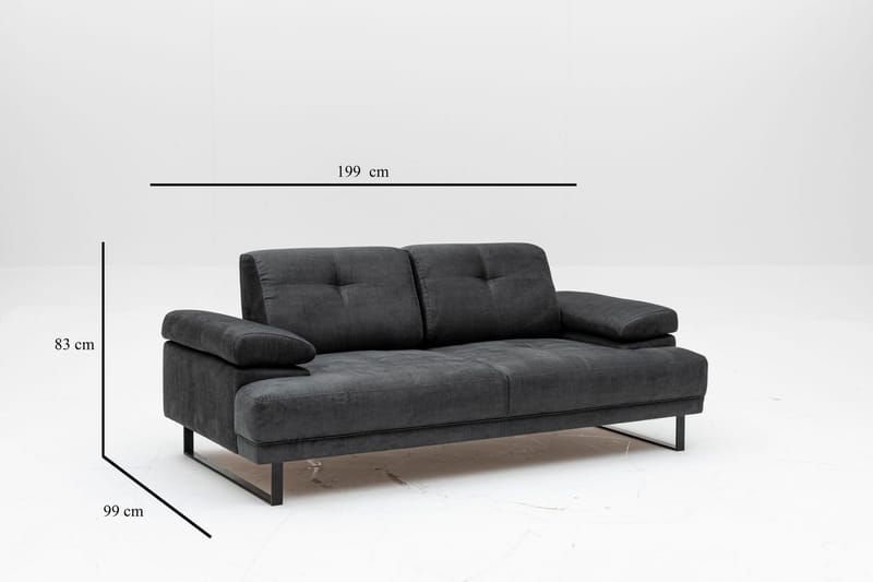 Kitimat Soffa 2-sits - Antracit - Möbler - Soffa - 2 sits soffa
