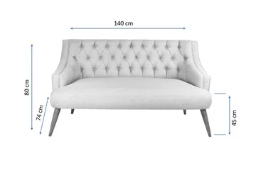 Lamonti 2-sits Soffa - Grön/Natur - Möbler - Soffa - 2 sits soffa