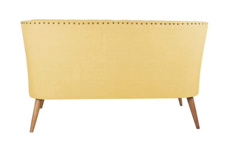 Lamonti 2-sits Soffa - Gul/Natur - Möbler - Soffa - 2 sits soffa