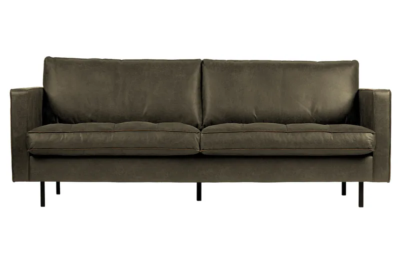 Lissbon 2-sits Soffa 230 cm i Läder, Brun