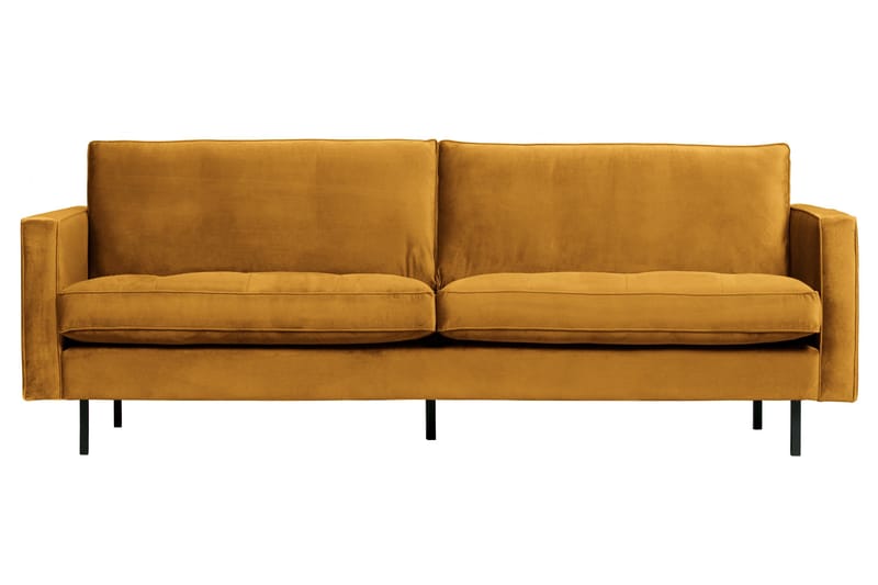 Lissbon 2-sits Soffa 230 cm i Sammet - Gul - Möbler - Soffa - 2 sits soffa