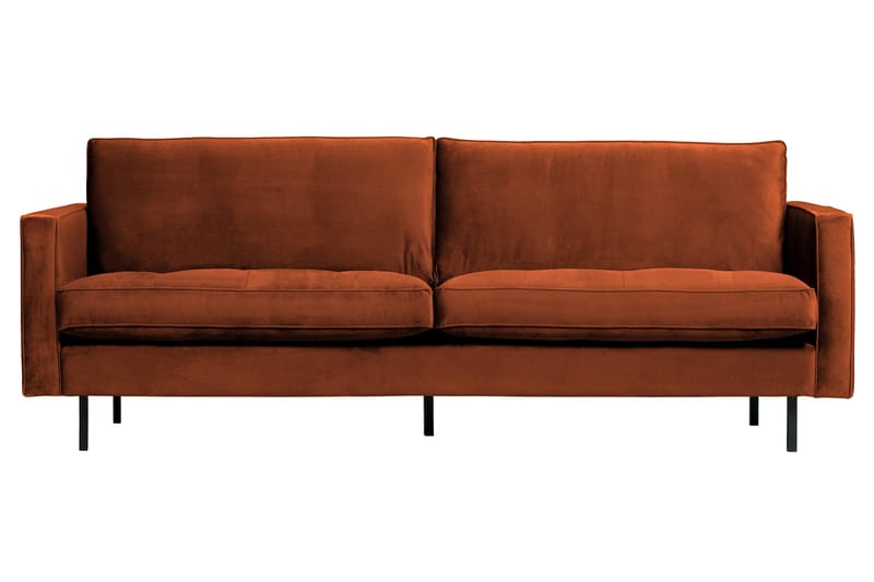 Lissbon 2-sits Soffa 230 cm i Sammet, Rost