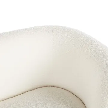 2-sits soffa Loen - Vitt, guld - Möbler - Soffa - 2 sits soffa