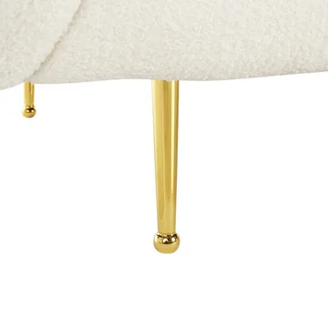 2-sits soffa Loen - Vitt, guld - Möbler - Soffa - 2 sits soffa