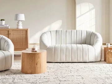 2-sits soffa Malung - Off-White - Möbler - Soffa - Sammetssoffa