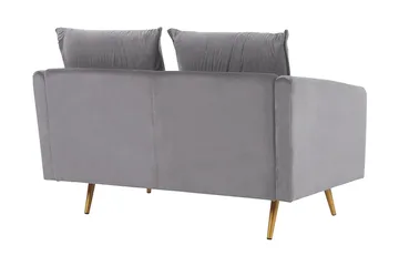 Maurana 2-sits Soffa - Sammet/Grå - Möbler - Soffa - 2 sits soffa