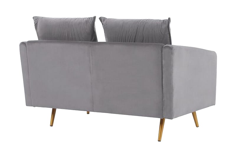 Maurana 2-sits Soffa - Sammet/Grå - Möbler - Soffa - 2 sits soffa