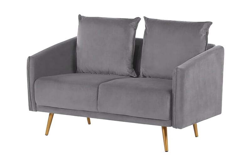 Maurana 2-sits Soffa - Sammet/Grå - Möbler - Soffa - 2 sits soffa