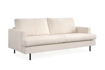 Menard Compact 3-sits Manchestersoffa - Beige - Möbler - Soffa - 3 sits soffa