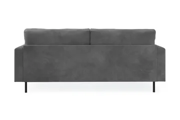 Menard Compact 3-sits Manchestersoffa - Grå - Möbler - Soffa - 3 sits soffa