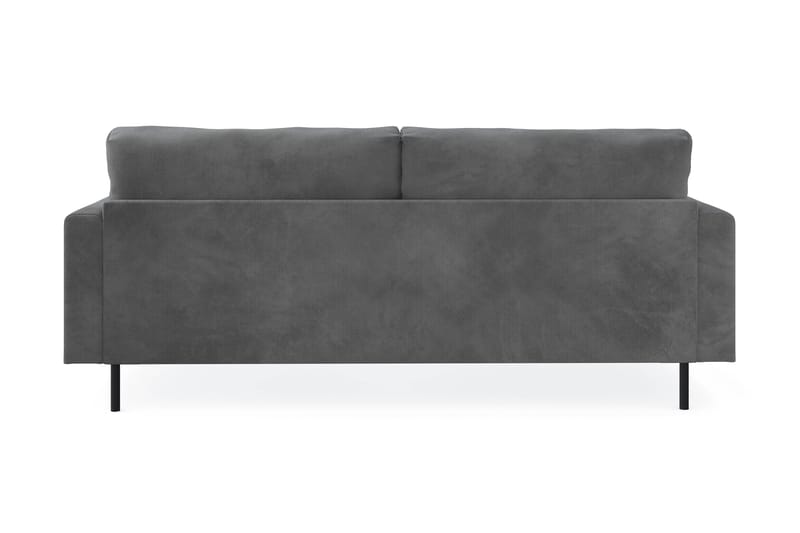 Menard Compact 3-sits Manchestersoffa - Grå - Möbler - Soffa - 3 sits soffa