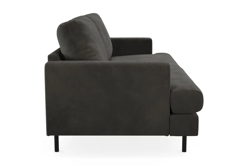 Menard Compact 3-sits Manchestersoffa - Mörkgrå - Möbler - Soffa - 3 sits soffa