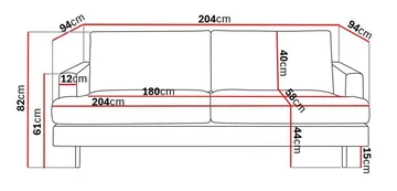 Menard Compact 3-sits Manchestersoffa - Mörkgrön - Möbler - Soffa - 3 sits soffa