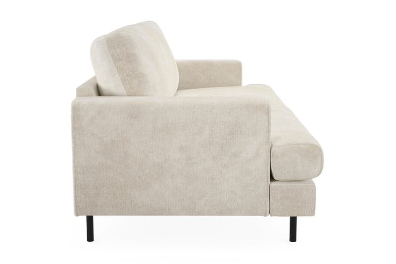 Menard Compact 3-sits Sammetssoffa - Krämvit - Möbler - Soffa - Sammetssoffa