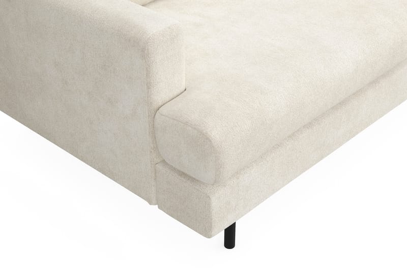 Menard Compact 3-sits Sammetssoffa - Krämvit - Möbler - Soffa - Sammetssoffa