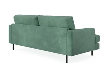 Menard Compact 3-sits Sammetssoffa - Mörkgrön - Möbler - Soffa - Sammetssoffa
