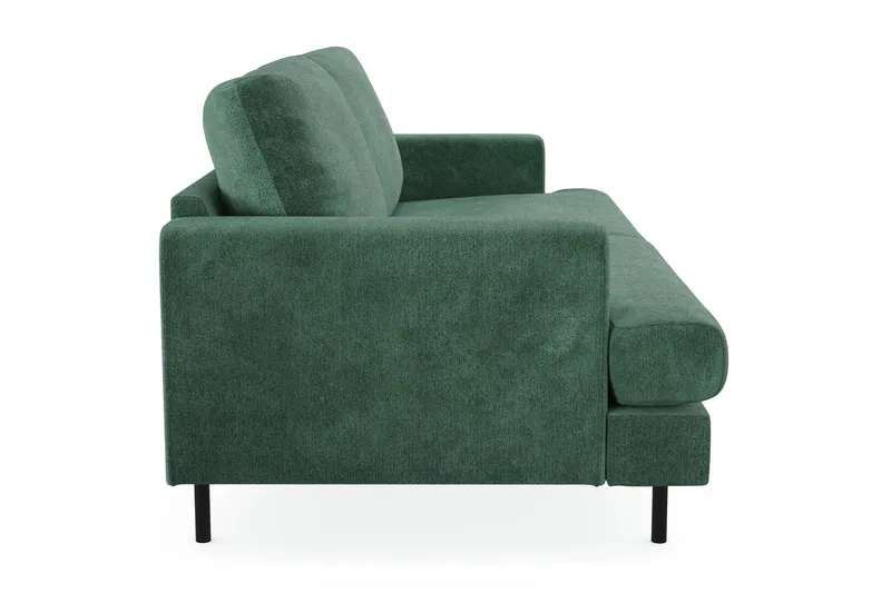 Menard Compact 3-sits Sammetssoffa - Mörkgrön - Möbler - Soffa - Sammetssoffa