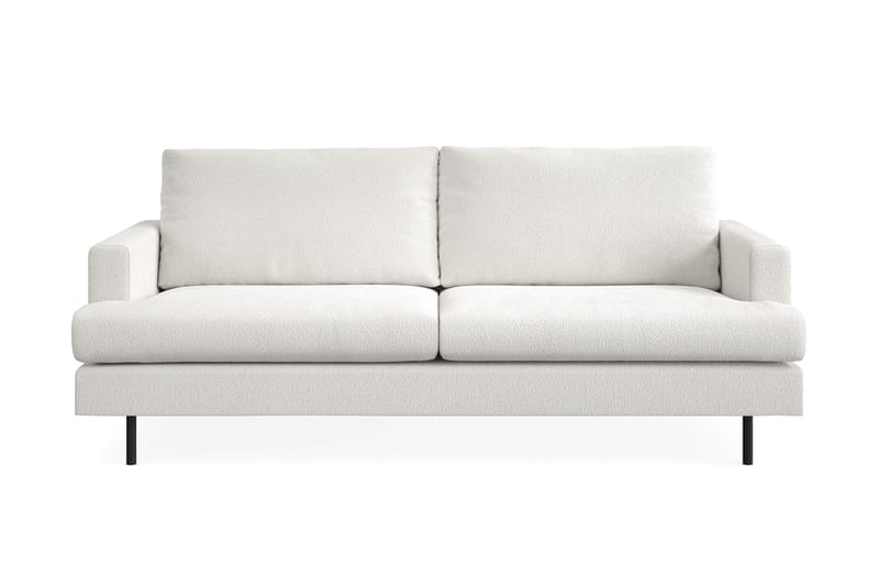 Menard Compact 3-sits Soffa i Bouclé, Vit